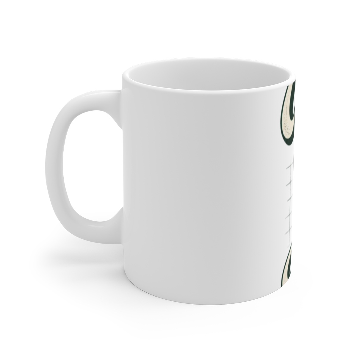 Nathan Barnatt "Unlock the Absurd" White Mug - alternate angle 2, merchandise