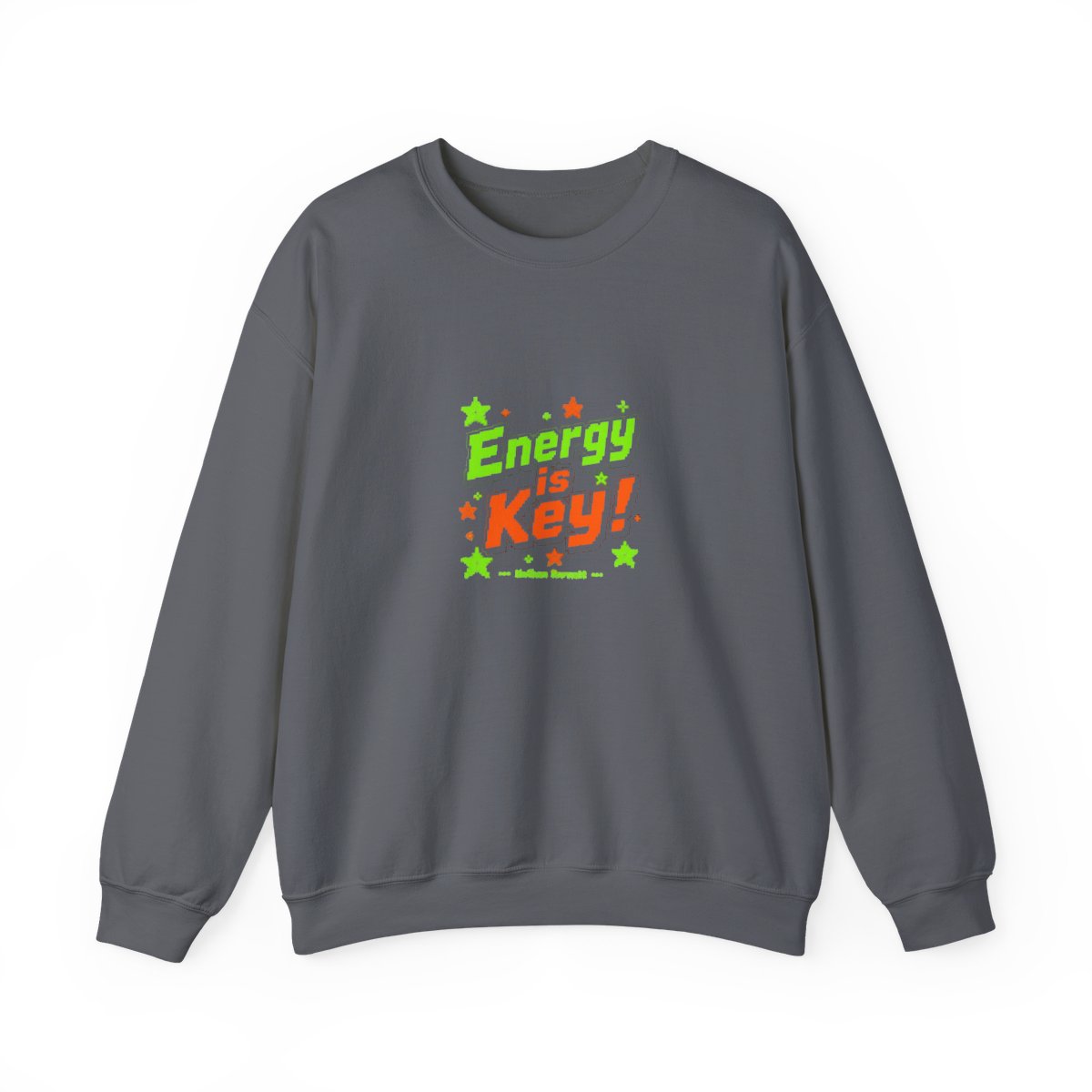 Nathan Barnatt "Energy is Key!" Crewneck - alternate angle 2, merchandise