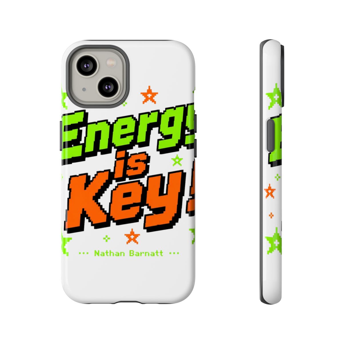 Nathan Barnatt "Energy is Key!" Phone Case - alternate angle 3, merchandise