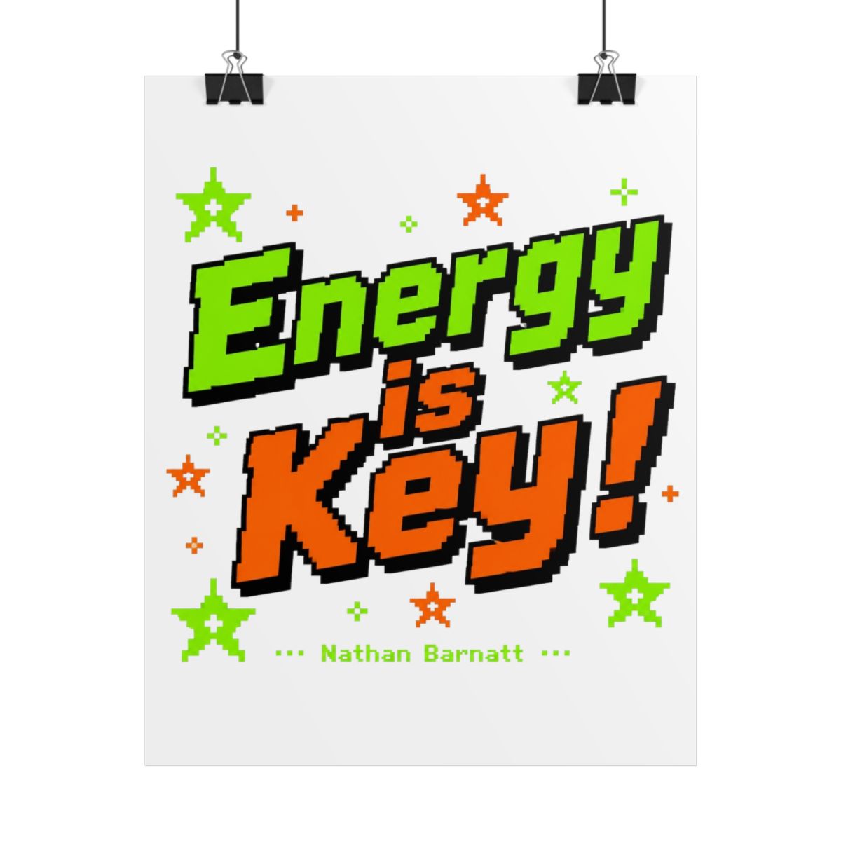 Nathan Barnatt "Energy is Key!" Poster