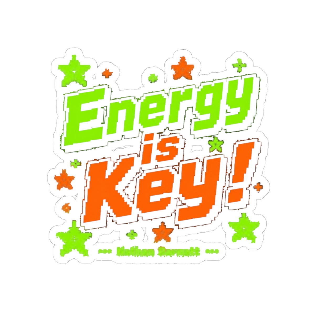 Nathan Barnatt "Energy is Key!" Sticker