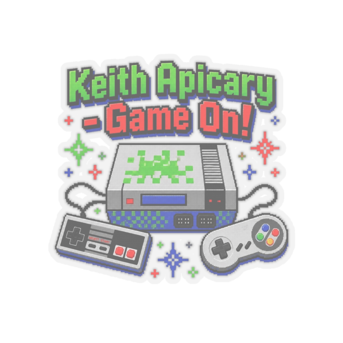 Nathan Barnatt "Keith Apicary - Game On!" Sticker