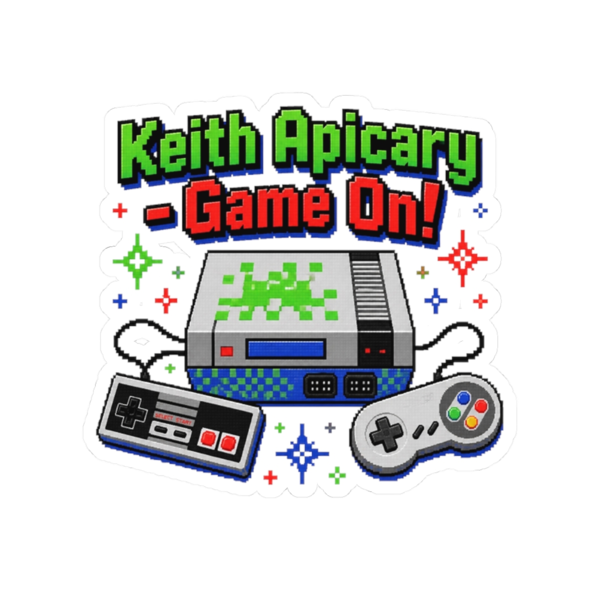 Nathan Barnatt "Keith Apicary - Game On!" Sticker - Official Stickers merchandise