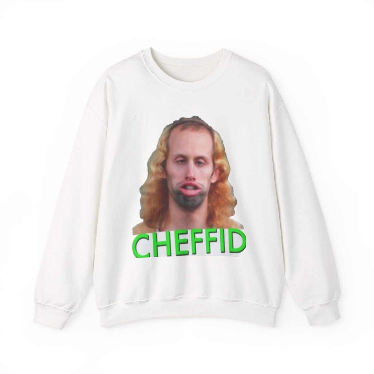 Cheffid face portrait Sweatshirt | Funny meme face crewneck Nathan Barnatt